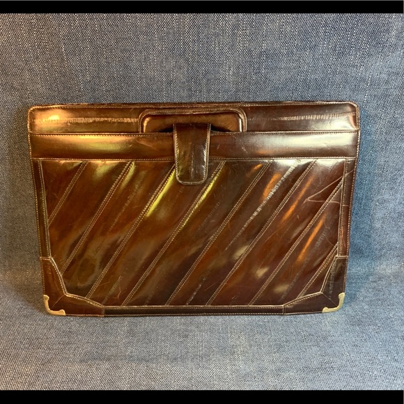 Vintage eel skin attaché case briefcase - Picture 3 of 10
